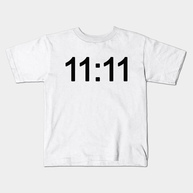 11:11 Kids T-Shirt by Vintage Dream